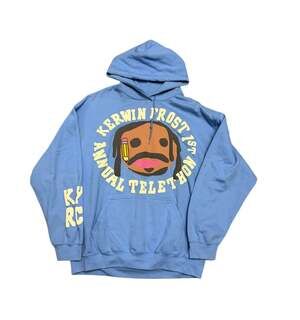 Cactus Plant Flea Market x Kerwin Frost 1st Annual Telethon Hoodie Blue